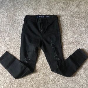 High Rise Crop Super Skinny Hollister Jeans